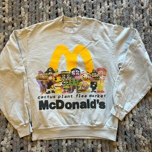 McDonald's Cactus Plant Flea Market Grey Sweater